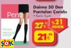 PENTİ DAİMA 50 DEN PANTOLON ÇORABI PENTİ DAİMA 50 DEN PANTOLON ÇORABI